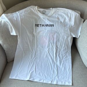 Metavirgin Pixel Cherries Graphic T-Shirt size L
